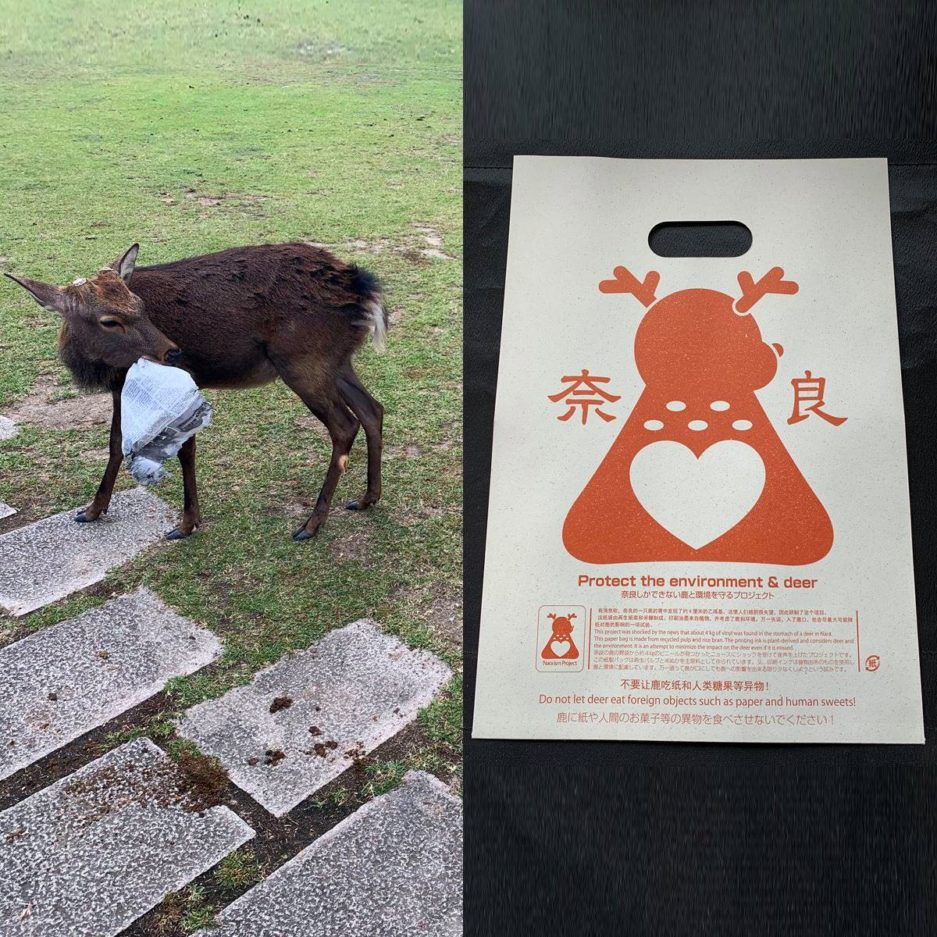 Deer-friendly-edible-paper-bags-in-japan