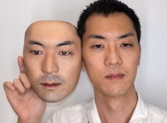 hyper-realistic face masks by Shuhei Okawara