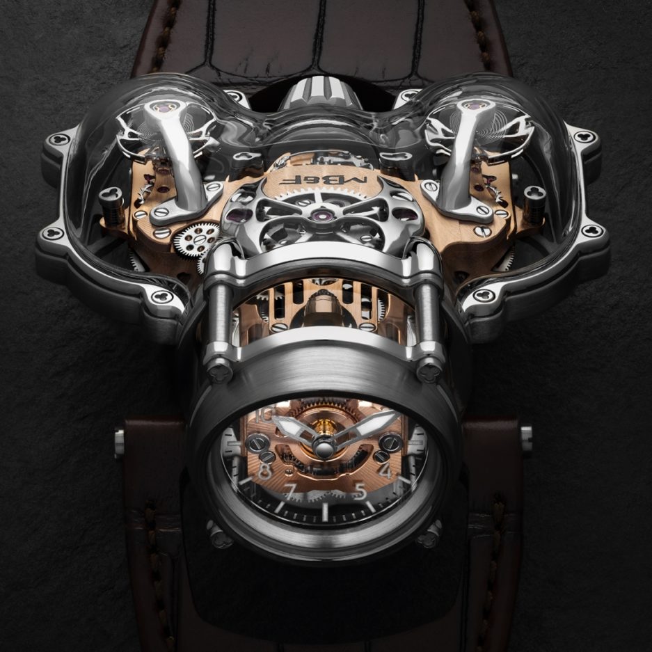 MB&F clear case watch