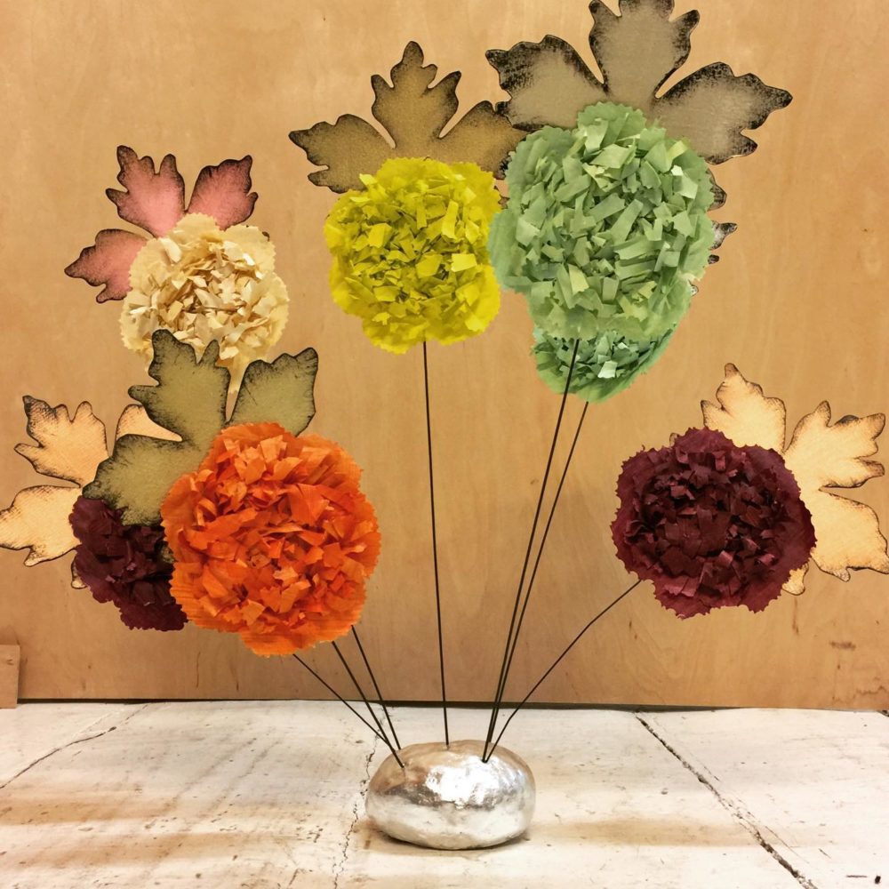 Violise Lunn's colorful paper flowers