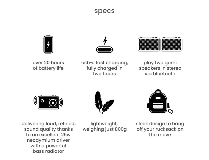 Gomi-bluetooth-speaker-specs