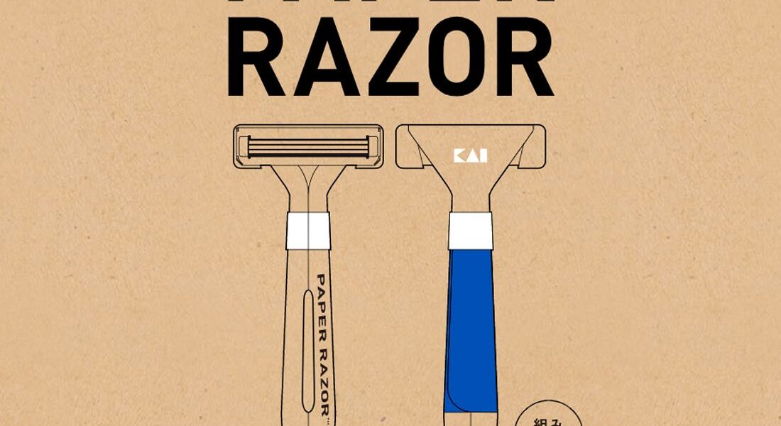 Japanese-KAI-Group-Develops-World's-First-Disposable-Paper-Razor