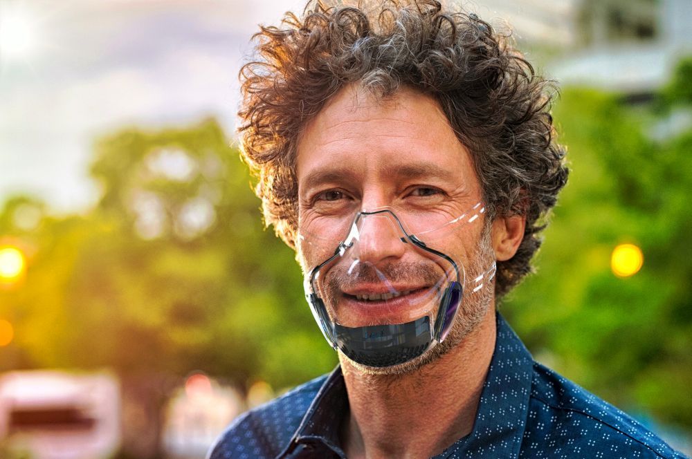 Leaf Transparent Face Mask