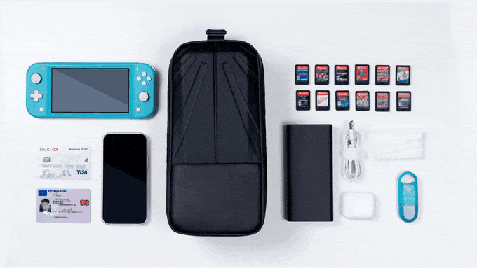 Ultix MagGo bag and Nintendo switch accessories