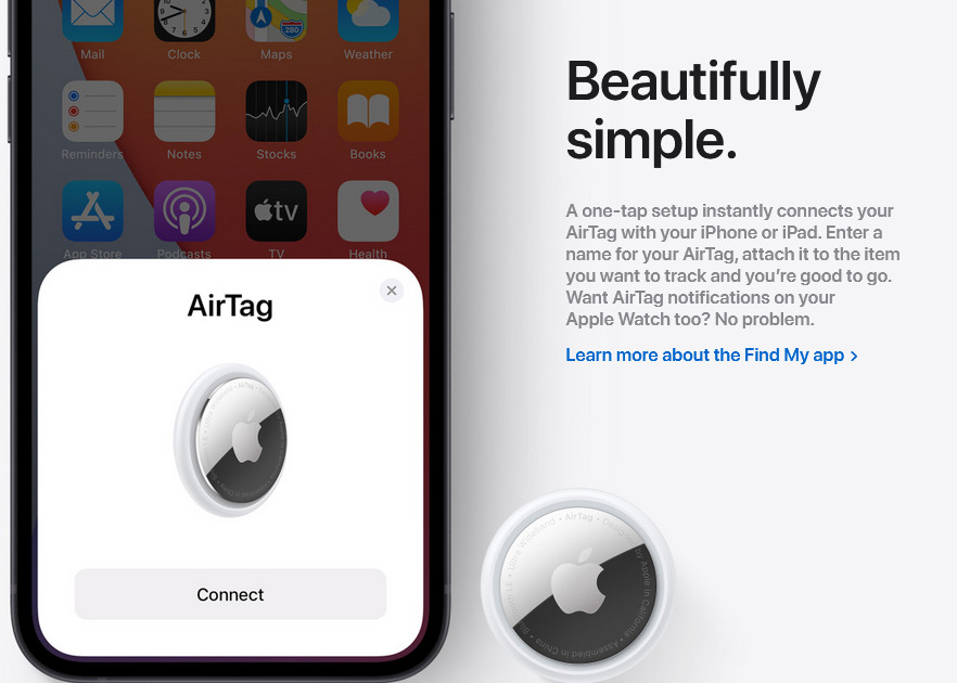 Apple Airtag & Ipone connectivity