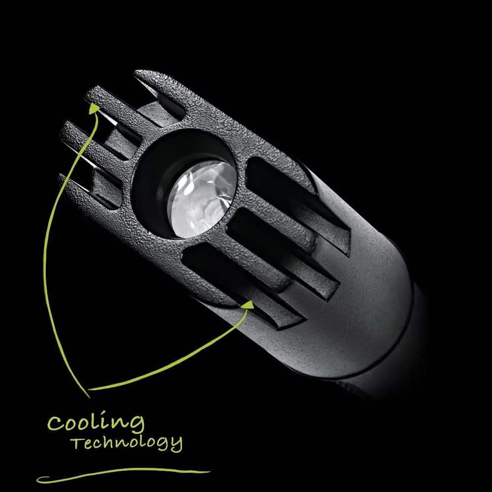 LED Cooling Technology of Panther Vision Unround Flashlight