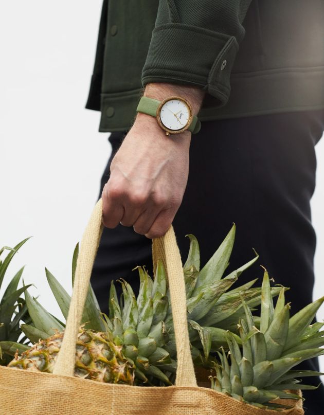 Pineapple straps of hemp watch