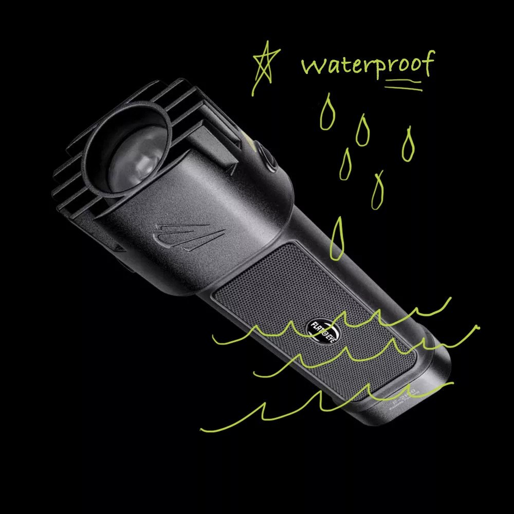 Waterproof feature of Panther Vision Unround Flashlight