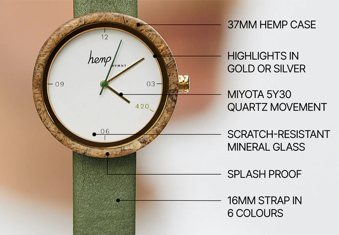 hemp watch features