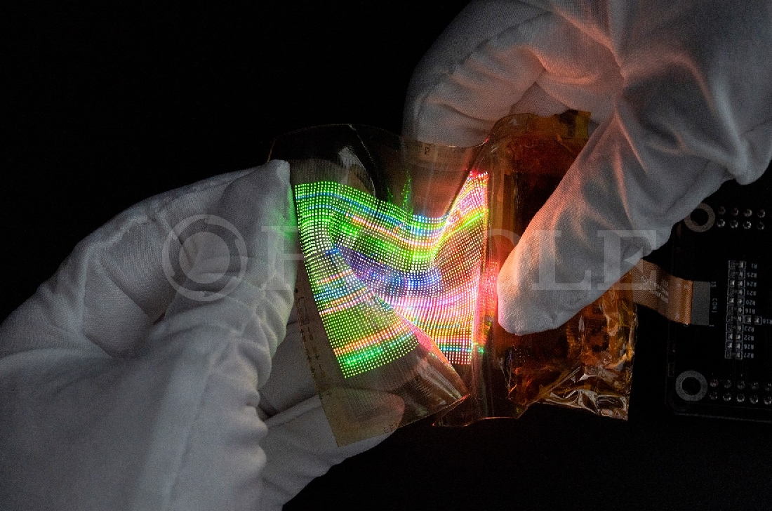 Royole stretchable micro-LED display for wearables