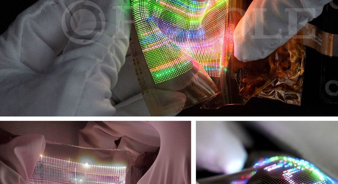 Royole world's first micro-LED stretchable display