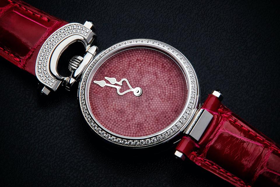 Bovet burgundy color watch dial