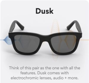 Dusk electrochromic smart sunglasses