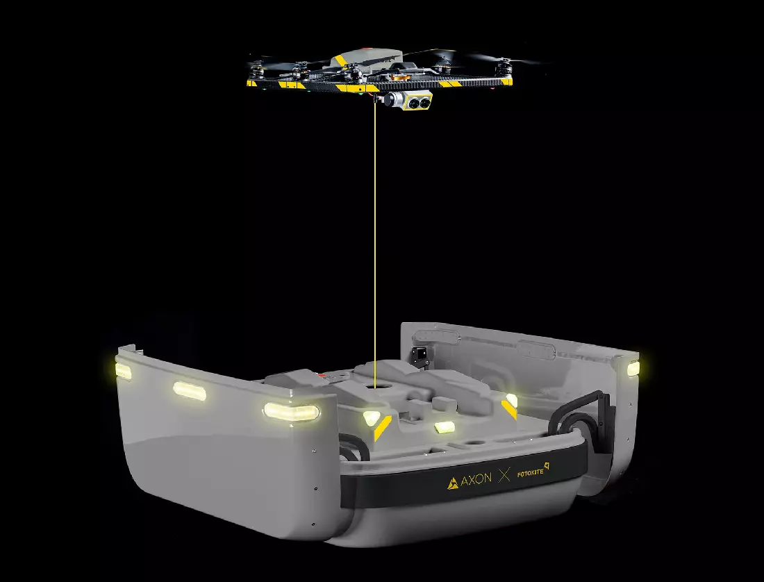 Fotokite Sigma drone tethered to controller