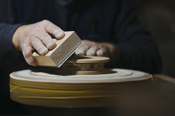 Making of wooden Tokyo Olympic medal cases