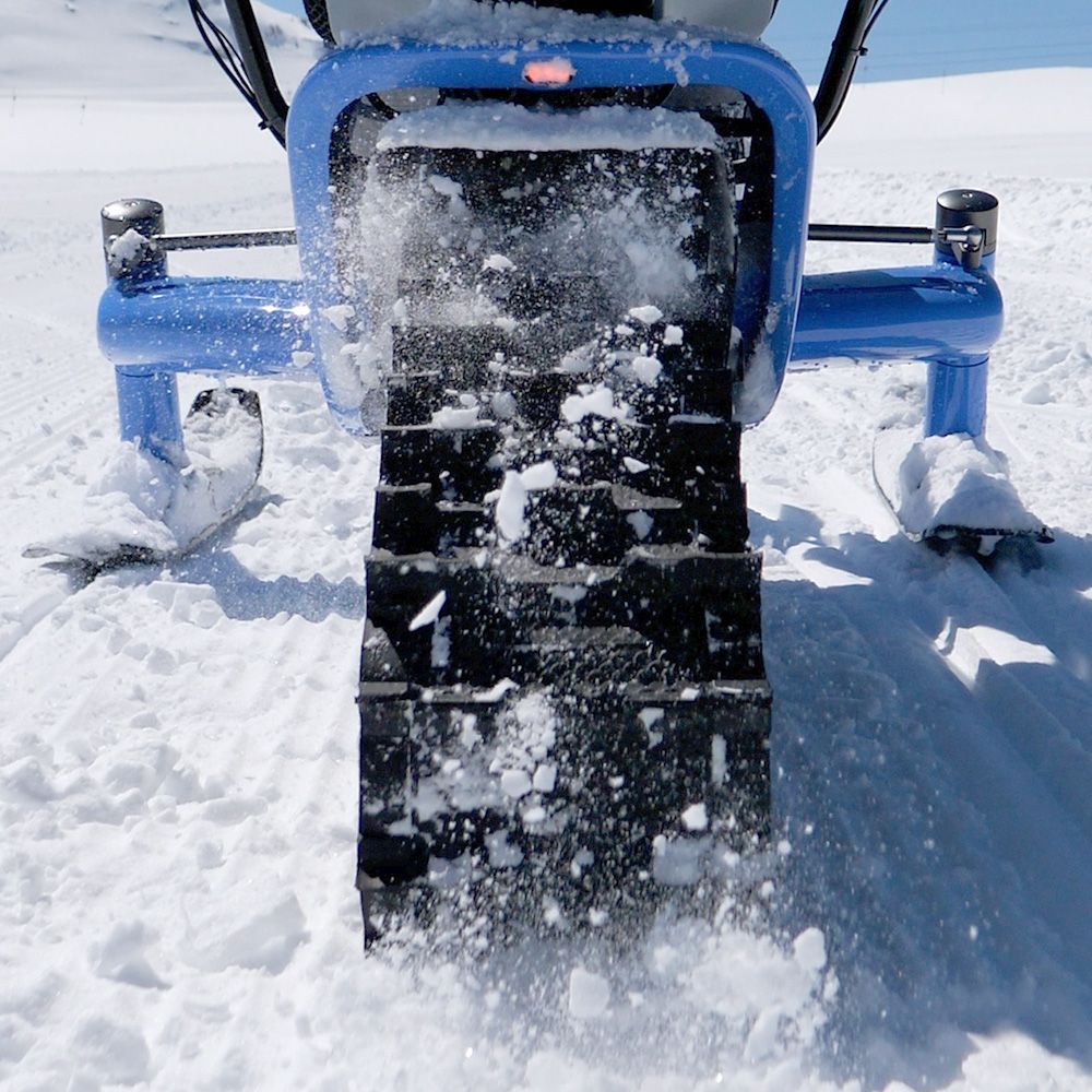 Arosno snow bike track and sleds