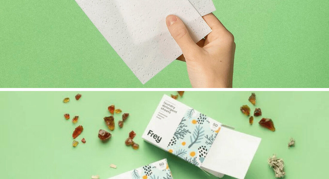 Plastic-free Detergent Sheets By Frey Don't Need Water For Laundry