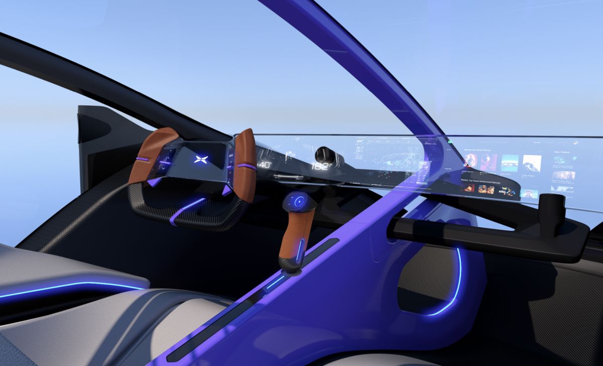 Xpeng HT Aero flying car dashboard