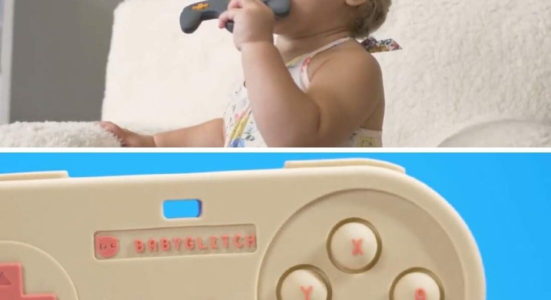 BabyGlitch BPA-free Silicone Gaming Remote Teethers For Babies