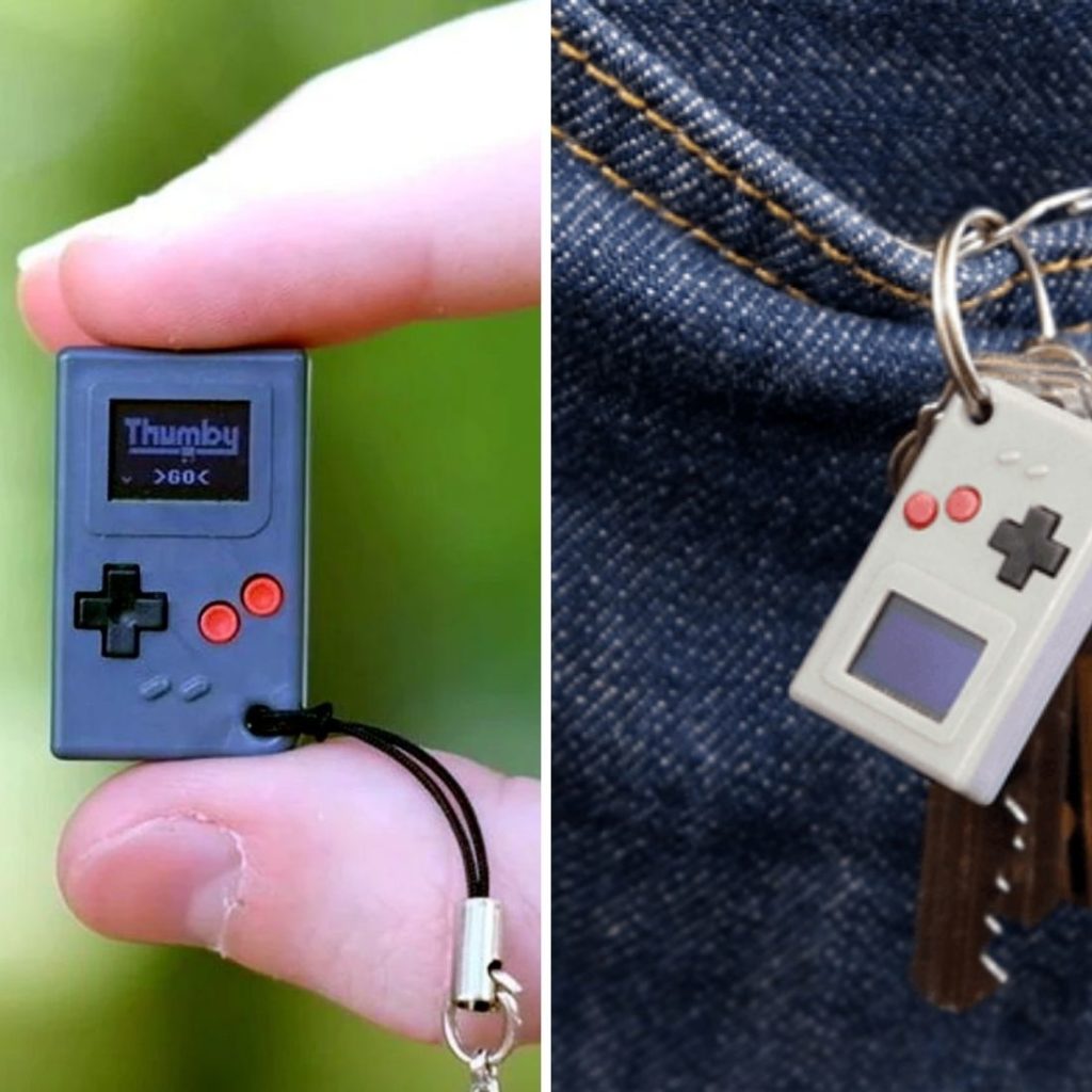 Thumby: The Tiniest Thumb-Sized Game Console Keychain