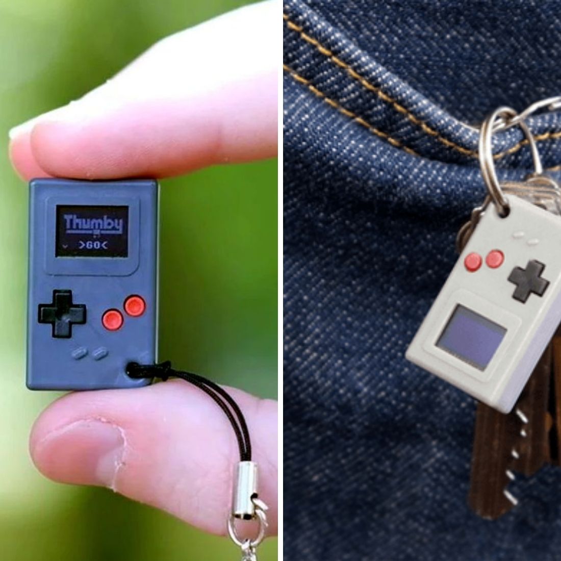 Thumby The Tiniest ThumbSized Game Console Keychain