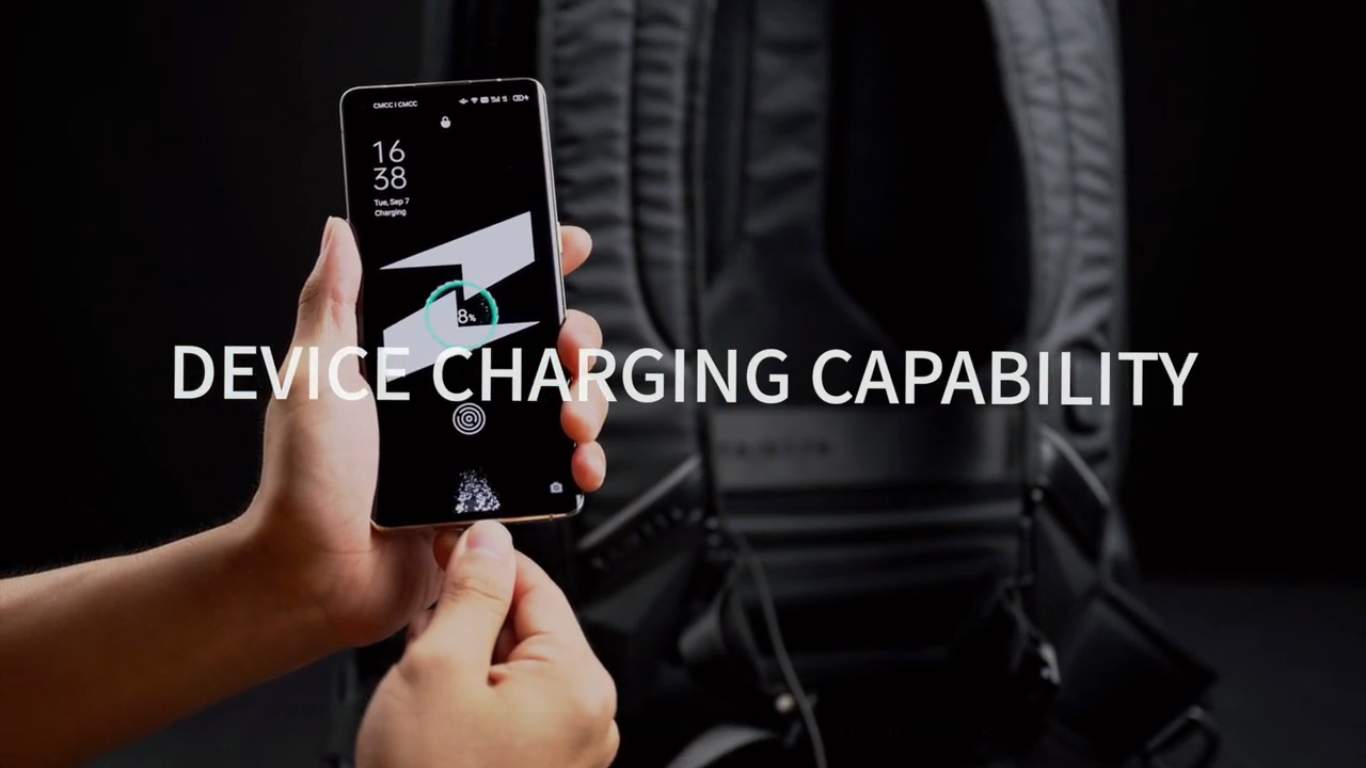 Phone charging with Tajezzo pz5 backpack charger