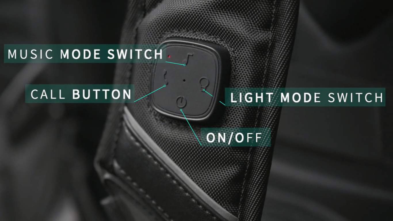 Tajezzo pz5 backpack music, call & light control button