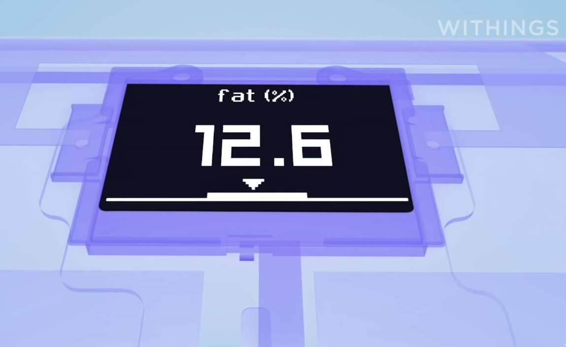 Body fat measurement with Withings body scan