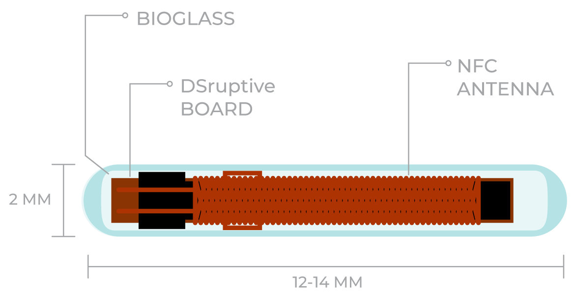 Parts of Covid vaccine microchip capsule implant