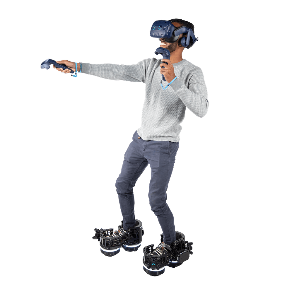 VR gaming experience with Ekto One boots