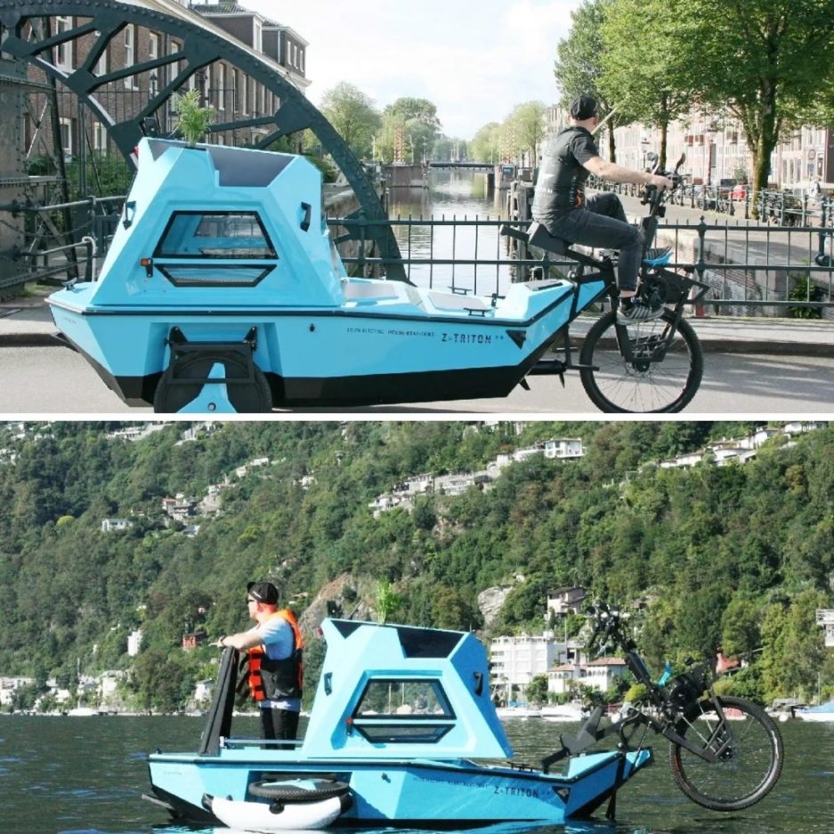 BeTRITON's Z-Triton 2.0 Camper + Trike + Houseboat